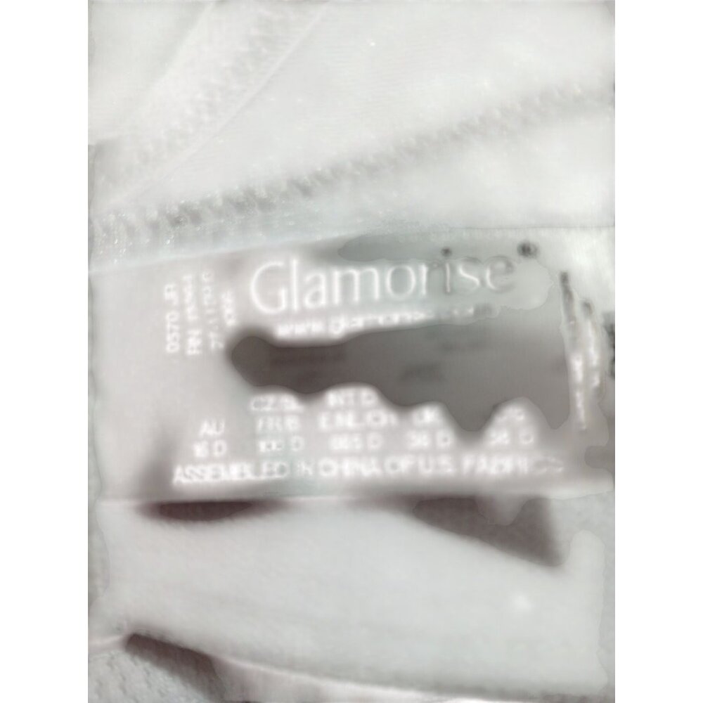 Glamorise Womens White High Impact Sports Bra CH991 Magic Lift Size 38D Wireless - Picture 10 of 11
